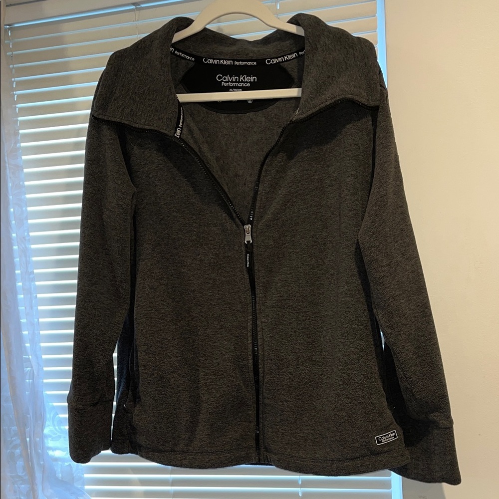Calvin Klein Dark Gray Zip-Up Jacket
